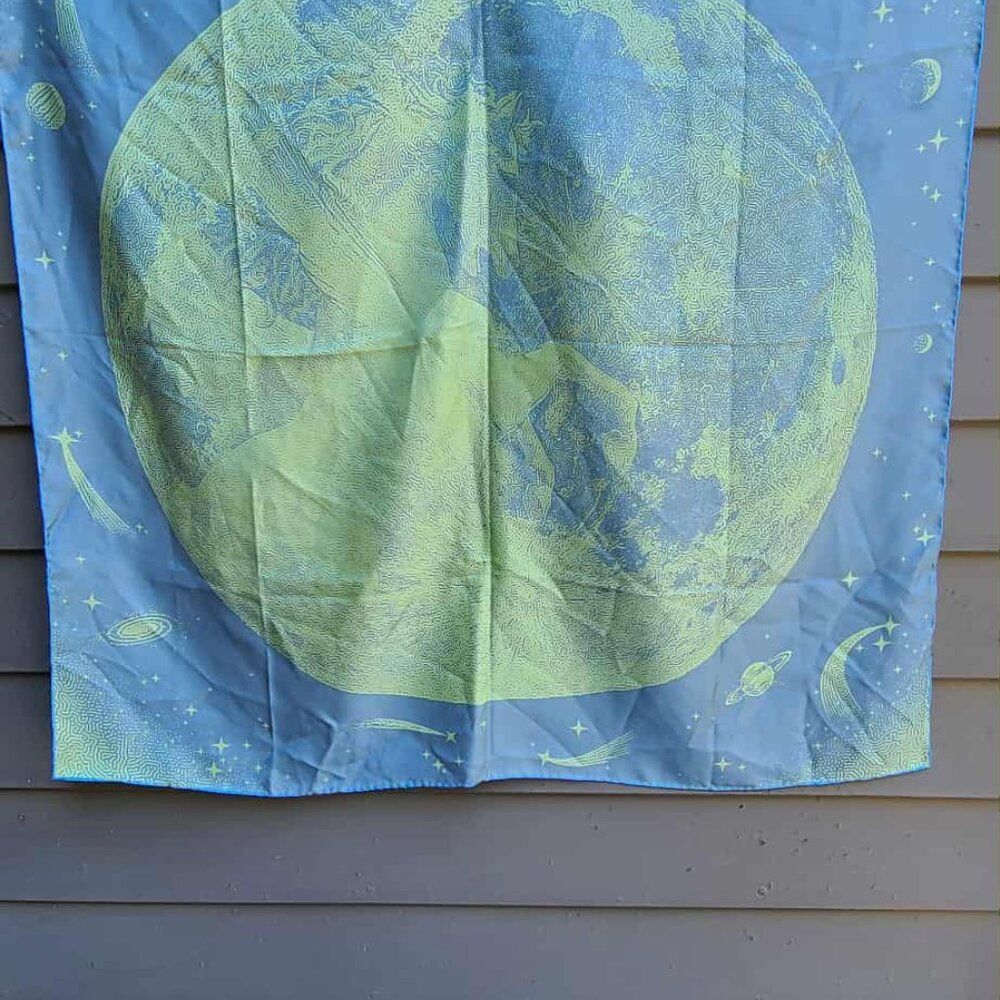 Moon Horse Scarf Yellow/Pink Blue - Picture 7 of 11